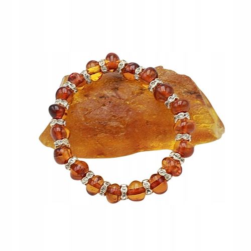 BRANSOLETKA NA ZĄBKOWANIE DLA DZIECKA BURSZTYNOWA na Arena.pl