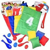 ZESTAW DO ZABAW OGRODOWYCH KINDERPARTY WORKI DO SKAKANIA ŁYŻECZKI Z