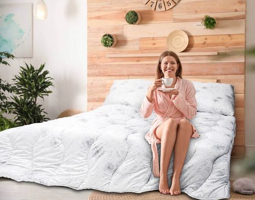 Kołdra CAŁOROCZNA 200x220 + 2xPoduszki 70x80 Ciepła Antyalergiczna z na Arena.pl