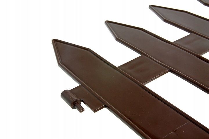 Płotek Palisada Ogrodowa 3,2m IPŁSU Brązowa zdjęcie 2