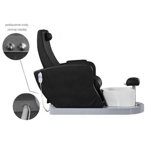 Fotel spa do pedicure Azzurro 016B czarny na Arena.pl
