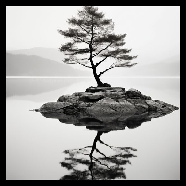 Plakat 30x30cm Samotne Drzewo zdjęcie 2