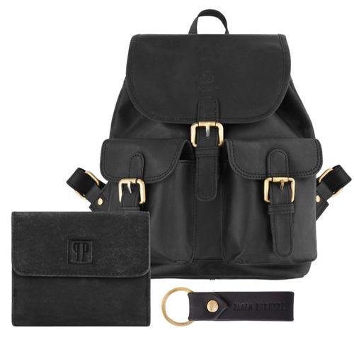 zestaw prezentowy dla niej zup-100-bl plecak skórzany t-16-bl portfel na Arena.pl