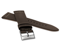 LAVVU Brązowy pasek RETRO z luksusowej skóry Top Grain - 24