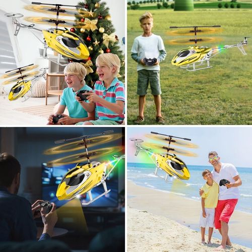 HELIKOPTER ZDALNIE STEROWANY SAMOLOT RC NA PILOT PREZENT ŚMIGŁOWIEC Z LED na Arena.pl