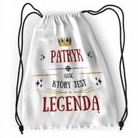 Plecak Dla Patryka Sportowy Szkolny Worek Torba Z Nadrukiem Ze Zdjęciem