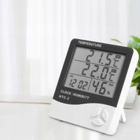 STACJA POGODOWA POGODY TERMOMETR HIGROMETR CZUJNIK SONDA ZEGAR BUDZIK METEO