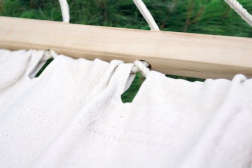 POTENZA Stelaż GRANDE + Hamak ROMA XL Ecru Poprzeczka na Arena.pl