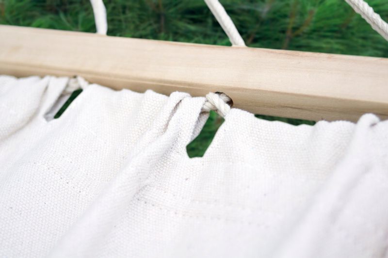 POTENZA Stelaż GRANDE + Hamak ROMA XL Ecru Poprzeczka zdjęcie 6