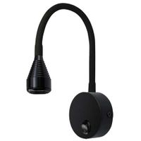 Regulowana LAMPA ścienna POLA 03739 Ideus metalowa OPRAWA kinkiet LED 3,5W 4000K na peszlu do czytania czarny