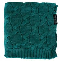 Kocyk dla niemowląt wełna Merino Premium 80x100 butelkowa zieleń Lullalove