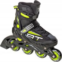 Rolki Regulowane RAVEN Profession Black/Lime 35-39 Kauczuk