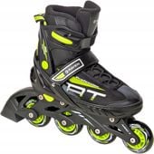 Rolki Regulowane RAVEN Profession Black/Lime 35-39 Kauczuk