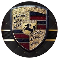 Opłatek na tort Urodziny Porsche Samochód Auto Logo Fura Bryka 18 30 40 50