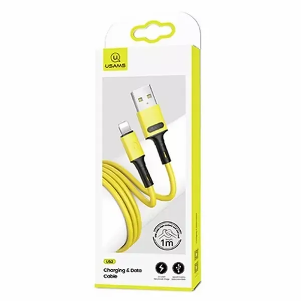 USAMS Kabel U52 lightning 2A Fast Charge 1m żółty zdjęcie 1