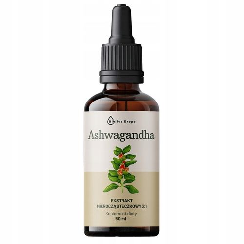 SOPLÓWKA JEŻOWATA ASHWAGNDHA LUKRECJA EKSTRAKT ADAPTOGENY 3 x 50ML Krople na Arena.pl