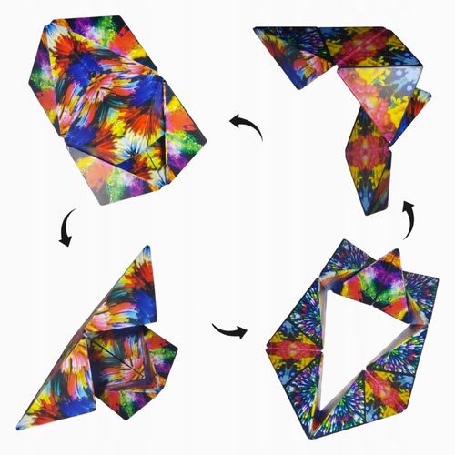 KOSTKA MAGNETYCZNA 3D FIDGET MAGIC CUBE ANTYSTRESOWA ZABAWKA 72 KSZTAŁTY na Arena.pl