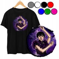 KOSZULKA DZIECIĘCA T-SHIRT Z NADRUKIEM - WEDNESDAY ADDAMS - XXS 98-104