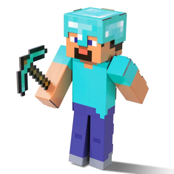 Minecraft zbuduj figurkę Steve`a zdjęcie 3