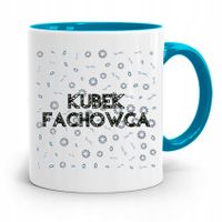 Kubek Błękitny Budowlańca Majstra Kubek Fachowca Z Nadrukiem Ze Zdjęciem