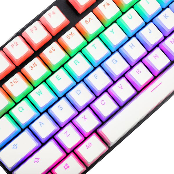 Keycaps Redragon PBT Doubleshot keycaps (białe) zdjęcie 6