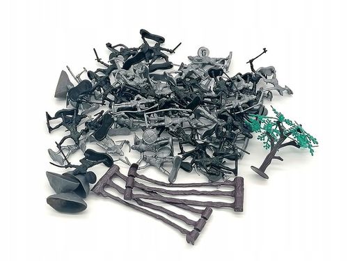 Drewniany Zamek RYCERZE RYCERZYKI ŻOŁNIERZE 60szt na Arena.pl