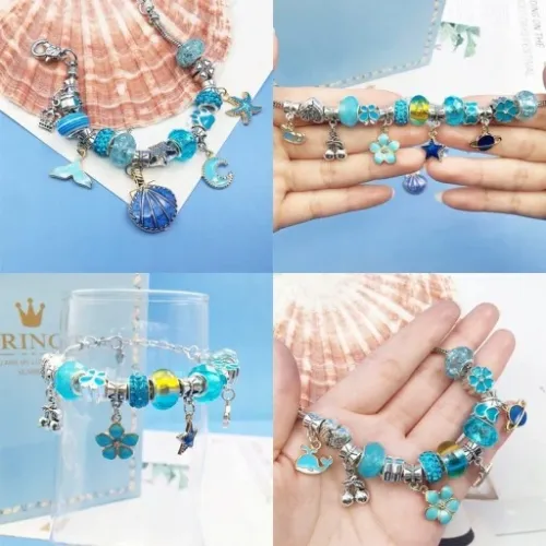 Zestaw do Robienia Bransoletek Koraliki Charms na Arena.pl