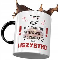 Kubek Czarny Dla Dziadka Dzień Dziadka Na Prezent Z Nadrukiem Ze Zdjęciem