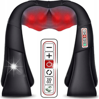 MASAŻER DO SZYI KARKU PLECÓW CIAŁA PODGRZEWANY PAS MASUJĄCY SHIATSU 3D