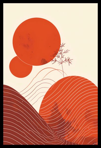 Plakat 30x45cm Ciepło Czerwieni zdjęcie 2