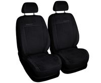 Pokrowce z alcantary przód PRESTIGE 1+1 Czarne do SUZUKI SWIFT