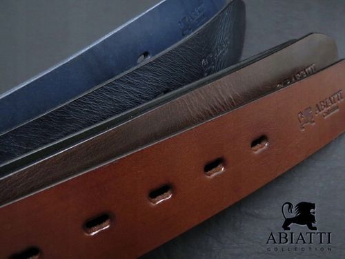 SKÓRZANY PASEK MĘSKI DO SPODNI BRĄZOWY SZEROKI PAS DO JEANSÓW GRUBA SKÓRA na Arena.pl