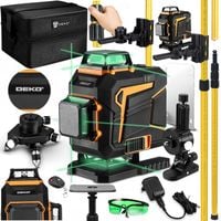 POZIOMICA LASEROWA 360 PŁASZCZYZNOWA 4D LASER KRZYŻOWY + STATYW TYCZKA