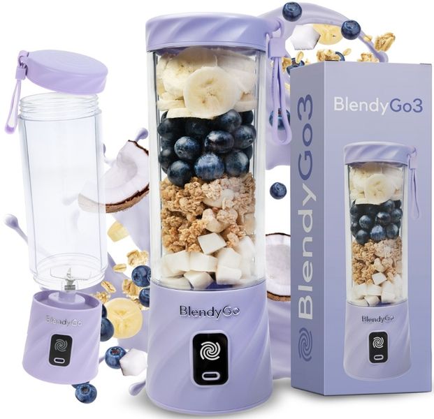 Blender bezprzewodowy BlendyGo 3 550 ml Lawendowy zdjęcie 1