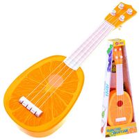 gitara owocowa ukulele dla dzieci gitarka in0033 pomarańcza