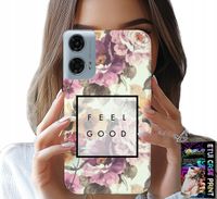 ETUI DO MOTOROLA G34 5G - KWIATISTY WZÓR, MODNE DAMSKIE + FOLIA