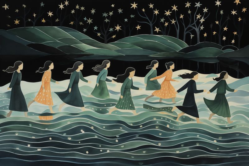 Plakat 91,5x61cm Nocna Procesja zdjęcie 1