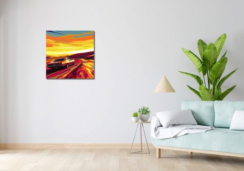 Obraz 60x60cm Pędź Przed Siebie na Arena.pl