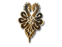 Parzenica drewniana cieniowana folkowy prezent do domu w stylu góralskim 38