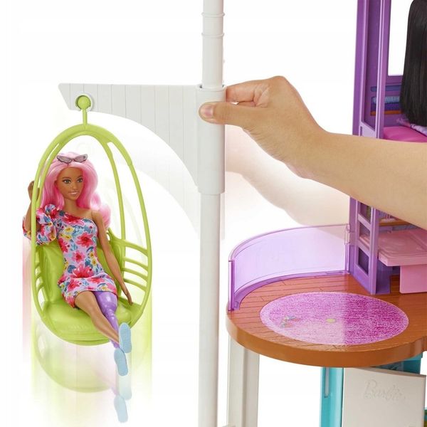 Barbie Wakacyjny domek dla lalek Zestaw do zabawy HCD50 zdjęcie 11