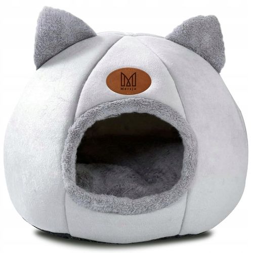 Domek dla kota, budka, legowisko pluszowe z uszkami DAISY na Arena.pl