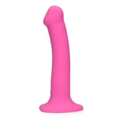 Non-Phallic Vibrating Dildo - Medium - Powerful Pink na Arena.pl
