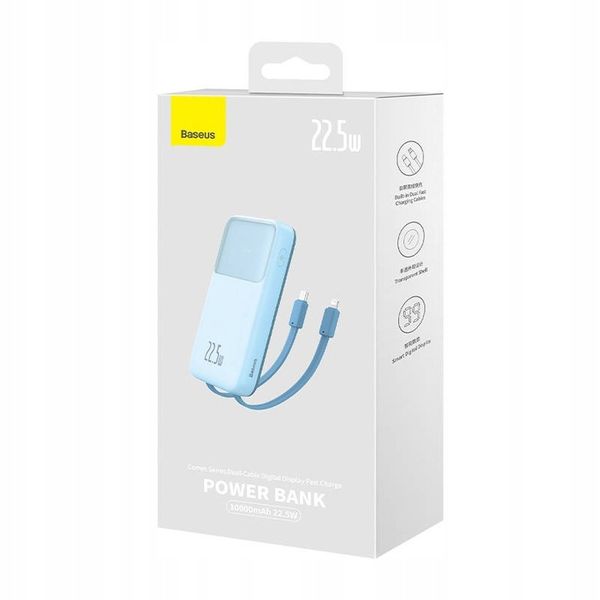 BASEUS POWERBANK 10000MAH 22.5W USB-A USB-C LIGHTNING DO TELEFONU KABEL zdjęcie 12