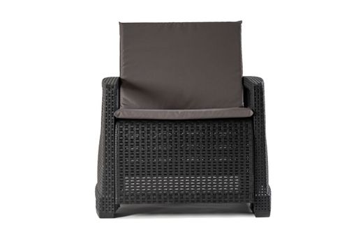 Zestaw Mebli Ogrodowych NAPOLI MINI 6 Rattan Antracyt na Arena.pl