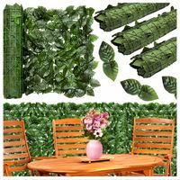 SIATKA CIENIUJĄCA PŁOT MASKUJĄCA OSŁONA SZTUCZNY BLUSZCZ ŻYWOPŁOT 1,5x3m