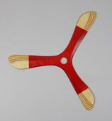 Yeti Czerwony bumerang powracający ze sklejki lotniczej praworęczny