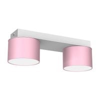 Lampa sufitowa Dixie 2xGX53 Różowy/Biały