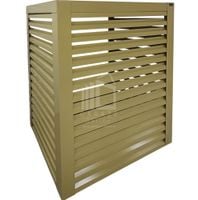 Osłona pompy ciepła 90x40x140 cm żółty Zabudowa ID859