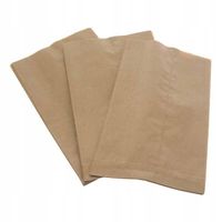 Torebka fałdowa kraft 34x15x6 cm tytka szara x1000