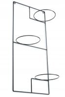 METALOWY KWIETNIK WISZĄCY ŚCIENNY CZARNY LOFT styl